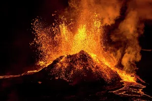 Nights: Eruption in Geldingadalur, Fagradalsfjall, Reykjanes