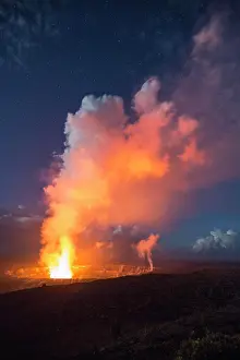 Flame: Eruption, Halema?uma?u Crater, Kilauea Volcano