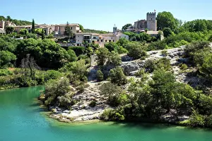 Verdon: Esparron-de-Verdon, front Ravin d Albiosc, Lac d