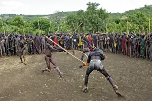 Warriors: Ethiopia - Ceremony of Donga among Surma: tribe