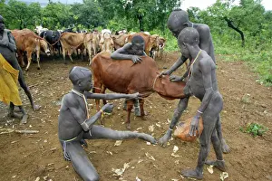 Surma: Ethiopia - child surma: tribe of south west Ethiopia