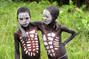 Surma: Ethiopia - child surma: tribe of south west Ethiopia