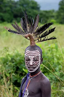 Surma: Ethiopia - child. Surma tribe of south west Ethiopia