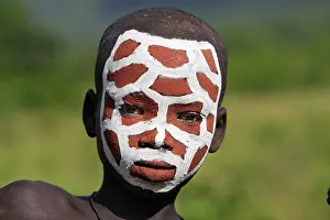 Surma: Ethiopia - Surma child: tribe of south west Ethiopia