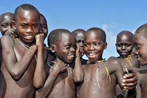 Surma: Ethiopia - Surma children: tribe of south west Ethiopia
