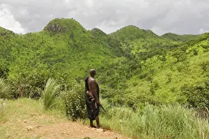Surma: Ethiopia - Surma man: tribe of south west Ethiopia