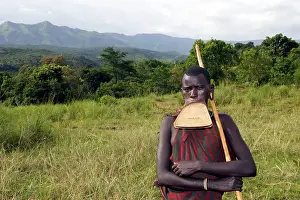 Jewellery: Ethiopia - Surma Woman: tribe of south west Ethiopia