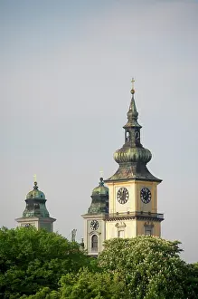 Steeple: Europe, Austria, Linz Stadt, Linz, clock