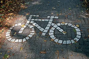 Bicycle: Europe, Belgium, Bruges. Bicycle Path of