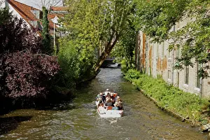 Passenger: Europe, Belgium, Bruges. Canal cruise of