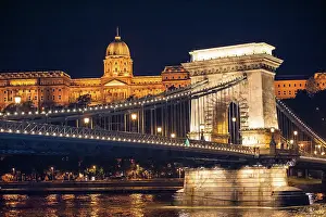Budapest: Europe, Hungary, Budapest, Chain Bridge