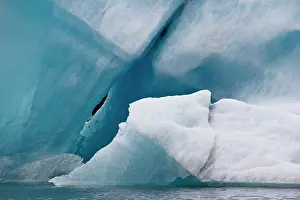 Loeken: Europe; Iceland; close-up view of iceberg