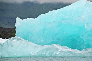 Loeken: Europe; Iceland; scenic view of icebergs