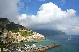 Amalfi: Europe, Italy, Amalfi, Clouds and moving