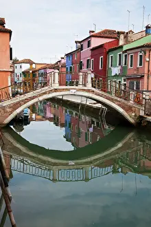 Multicolor: Europe, Italy, Burano, Colorful Houses along