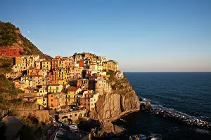 Nautical: Europe. Italy. Cinque Terre. Manarola. Evening