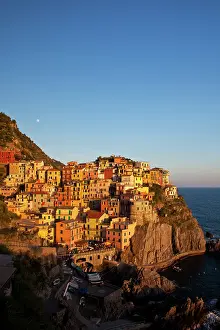 Nautical: Europe. Italy. Cinque Terre. Manarola. Evening