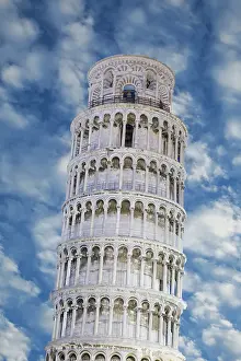 Dennis: Europe, Italy, Pisa. View of top part of