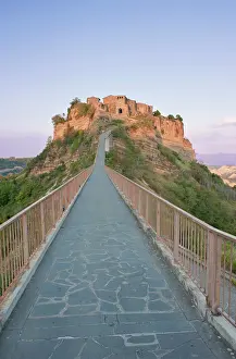 Umbria: Europe, Italy, Umbria, Civita, Bridge to