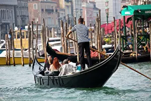 Canals: Europe, Italy, Venice, Gondolas on the Canals