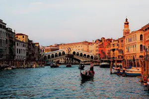 Ligurian: Europe, Italy, Venice, Grand Canal with
