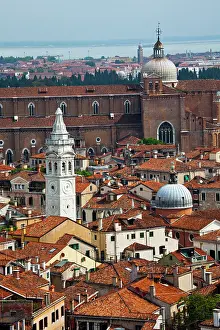 Tops: Europe. Italy. Venice. Roof Tops From the