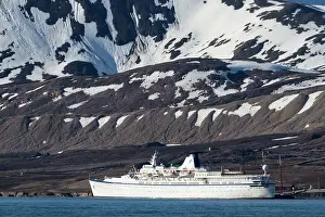 Moored: Europe, Norway, Svalbard. Cruise ship Princess