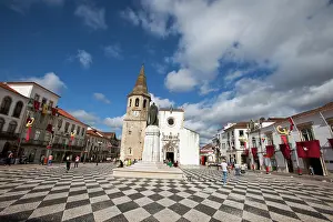 Convent: Europe, Portugal, Tomar. Cobbled Portuguese