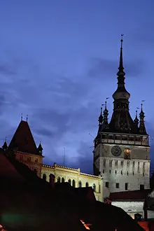 Southeastern: Europe, Romania, Sighisoara, The night view