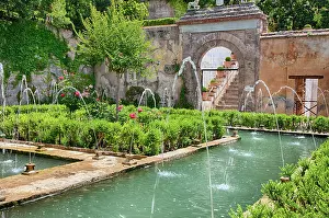 Julie: Europe, Spain, Granada. The Generalife gardens