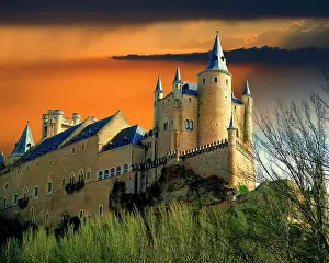 Medieval: Europe, Spain, Segovia. Alcazar castle at