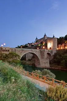 Walkway: Europe, Spain, Toledo, Alcantara Bridge