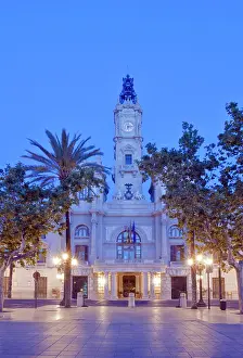 Valencia: Europe, Spain, Valencia, City Hall (Ayuntamiento)