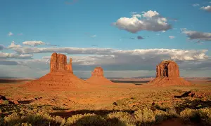 Tribal: Evening Light, Table Mountains West Mid Butte, East