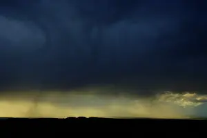 Hadrian: Evening rain storm in spring, over Hadrian's Wall
