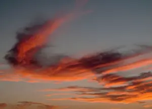 Plage: Evening sky at Tan Tan Plage at the shore of the