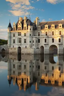 Wealth: Evening sunlight on Chateau Chenonceau and