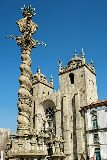 Religion: Exterior of Porto Cathedral, Porto, Portugal