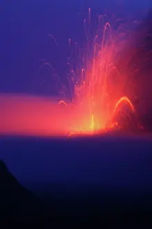 Erupting: EyjafJallajokull Volcano, Fire Fountain