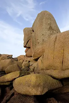 Ploumanach: Face in Rock, Ploumanach, Brittany, France