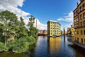 Factory: Former factory building Styrkjcrn on the island