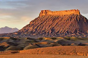 Factory: Factory Butte and The Henry Mountains in