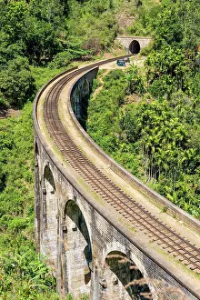 Viaduct: The famous Nine Arches Bridge in the Uva provinc