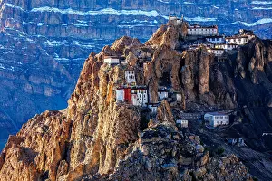 Pradesh: Famous indian tourist landmark Dhankar monastry