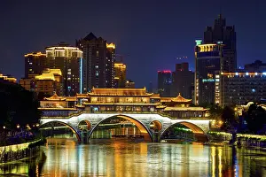 Hour: Famous landmark of Chengdu, Anshun bridge over Jin