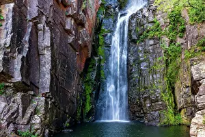 Splash: Famous and paradisiacal waterfall of Veu da Noiva