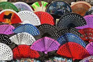 Fans: Fans displayed for sale