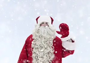 280219: Father Christmas / Santa waving