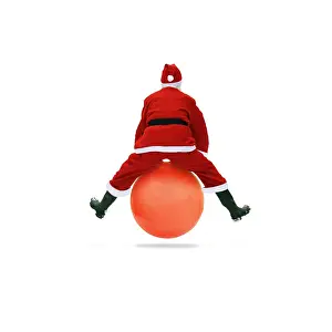 Claus: Father Christmas on a space hopper
