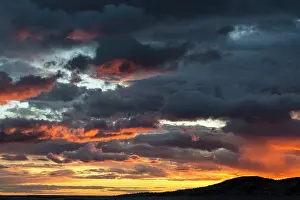 Conservancy: Fiery sunrise light over Pine Butte along